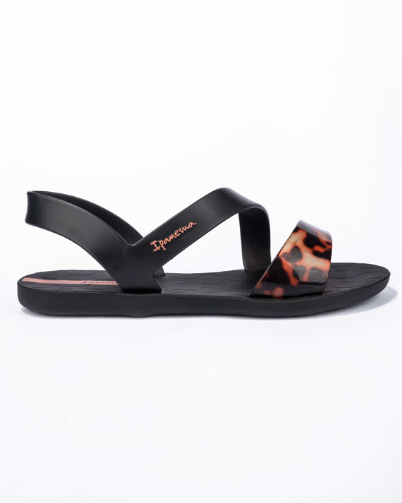 Czarno-brązowe sandały Ipanema Vibe Sandal – z paskiem w szylkretowy wzór