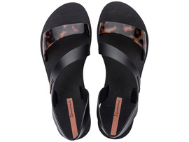 Czarno-brązowe sandały Ipanema Vibe Sandal – z paskiem w szylkretowy wzór