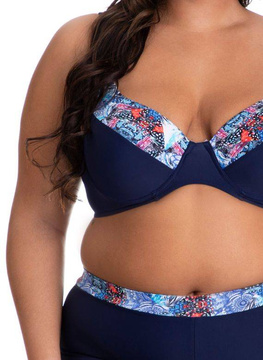 Kostium kąpielowy Susanna P-76 (3) granatowo-wielokolorowy