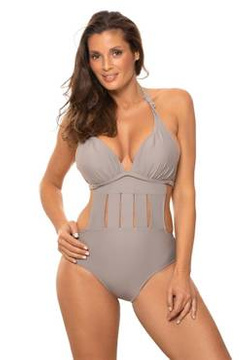 Kostium kąpielowy Anina M-680 (5) Jasnoszary